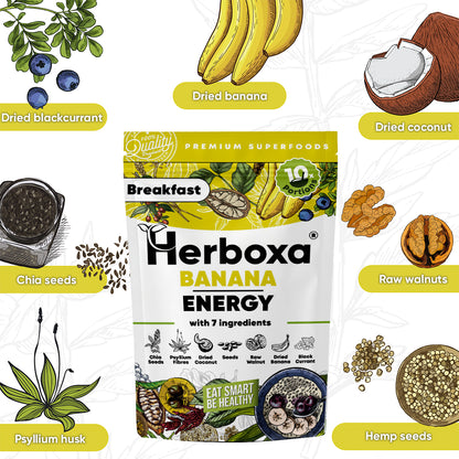 Banana Energy – Zdrava ”hitra hrana” v obliki mešanice za zajtrk 